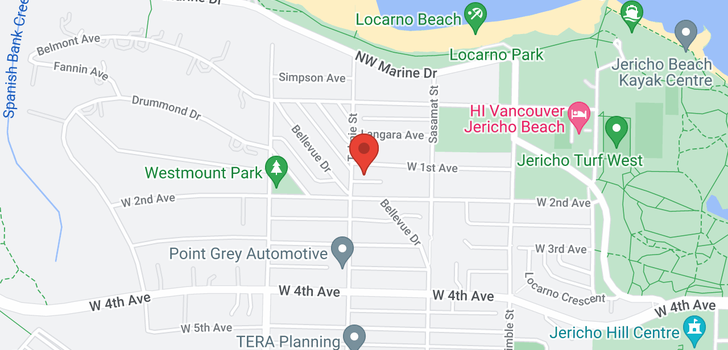 map of 4588 W 1ST AVENUE